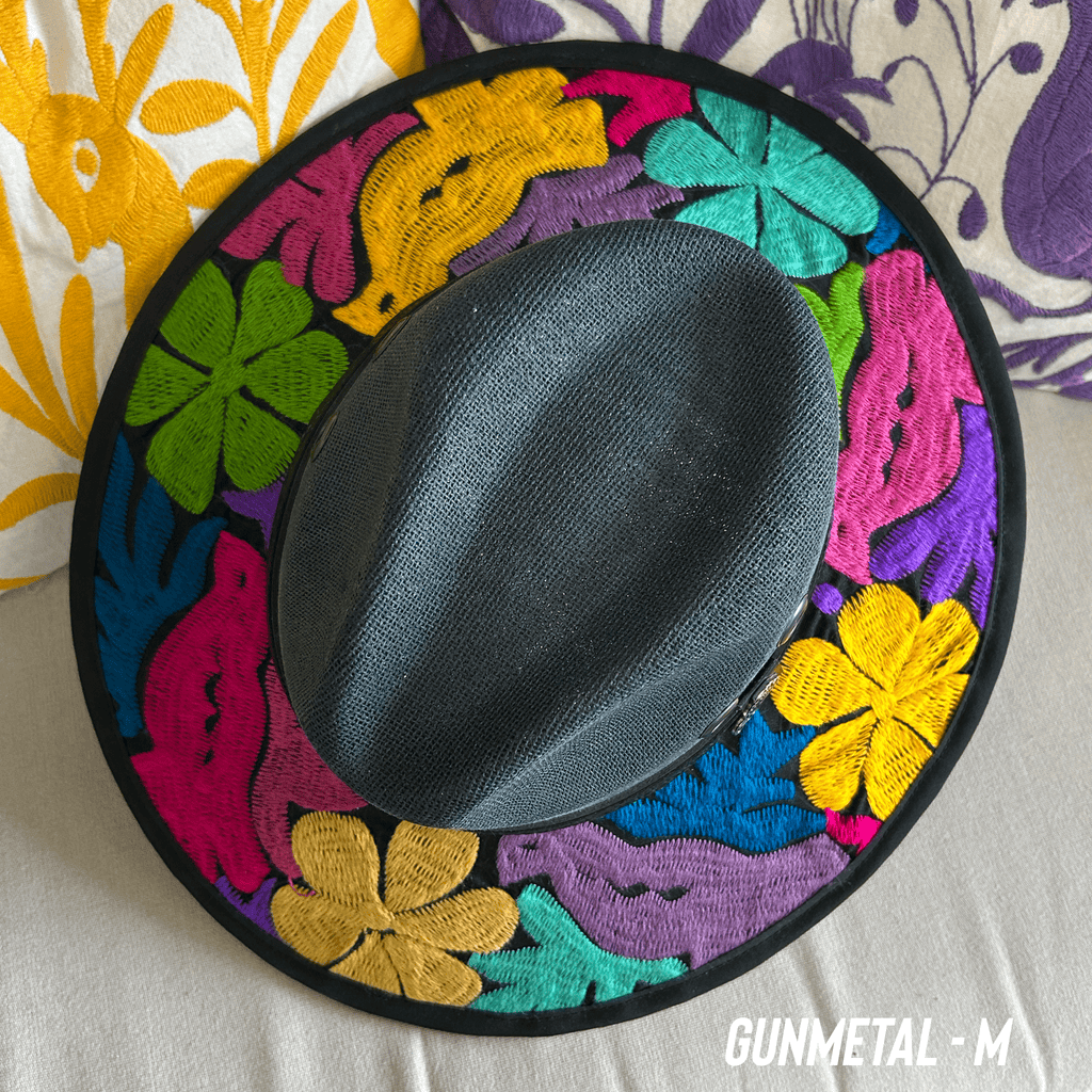 Mexican Embroidered Sun Hat - Jalapa Mexican Embroidered Sun Hat - Jalapa