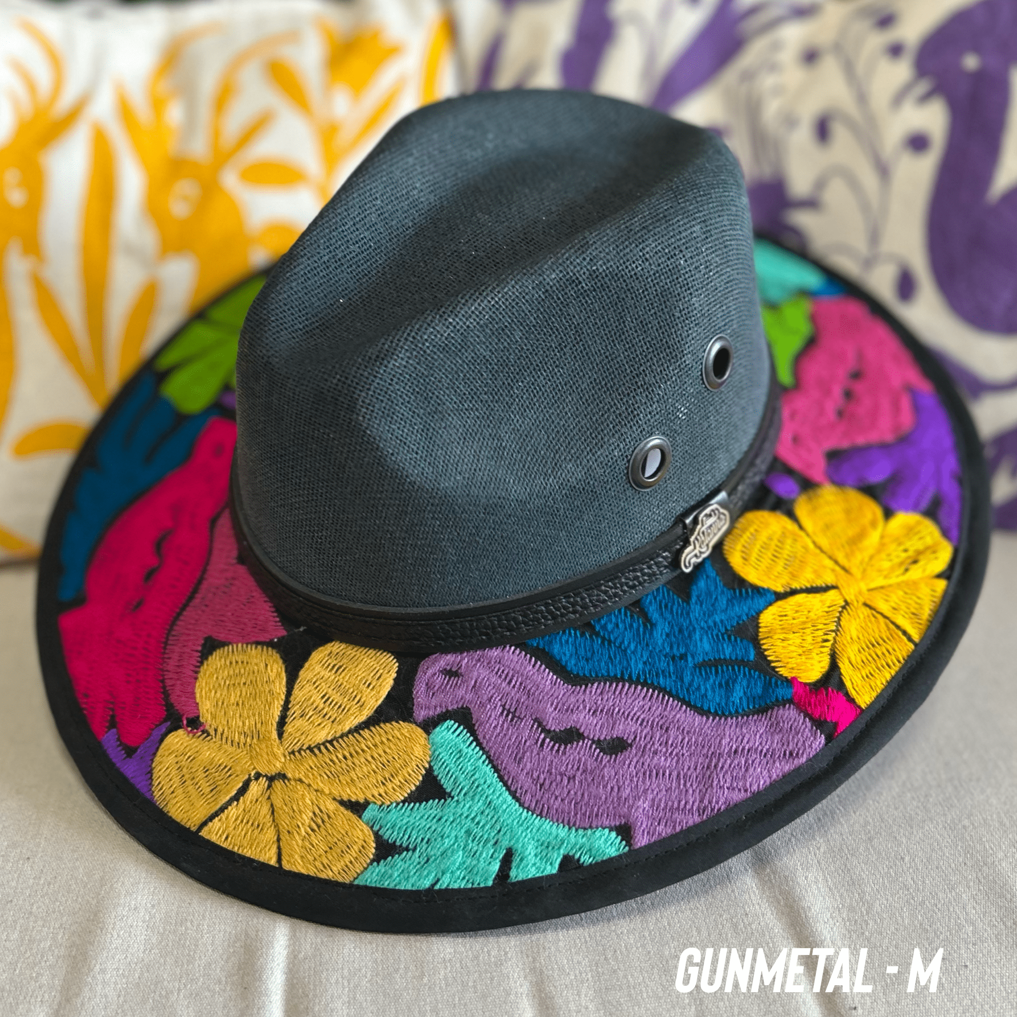 Mexican Embroidered Sun Hat - Jalapa Mexican Embroidered Sun Hat - Jalapa