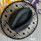 Mexican Embroidered Sun Hat - San Andres Gold Mexican Embroidered Sun Hat - San Andres Gold