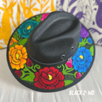 Mexican Embroidered Sun Hat Zinnia Mexican Embroidered Sun Hat Zinnia