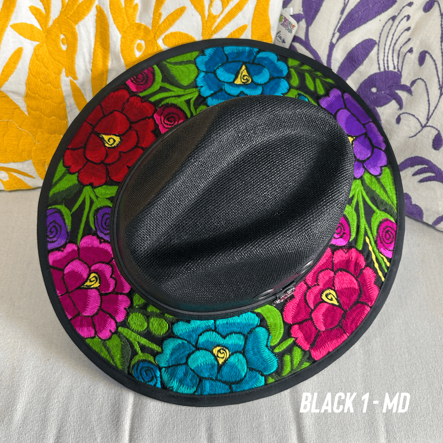 Mexican Embroidered Sun Hat Zinnia Mexican Embroidered Sun Hat Zinnia
