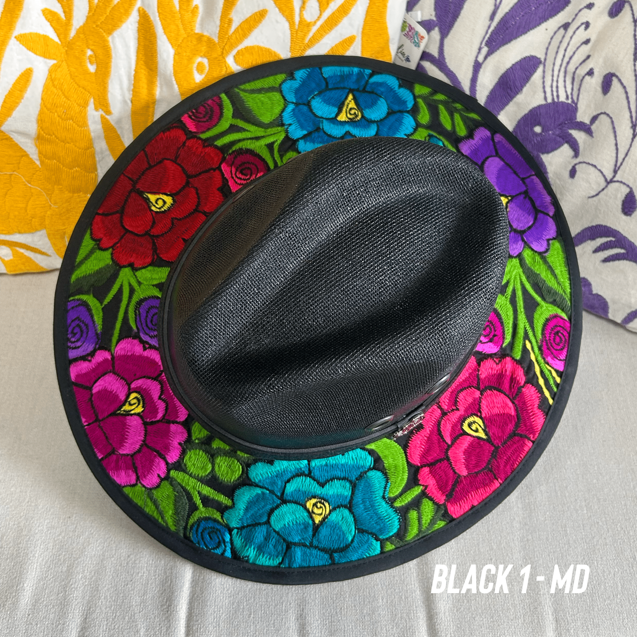 Mexican Embroidered Sun Hat Zinnia Mexican Embroidered Sun Hat Zinnia
