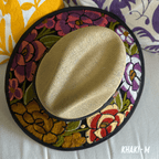 Mexican Embroidered Sun Hat Zinnia Mexican Embroidered Sun Hat Zinnia