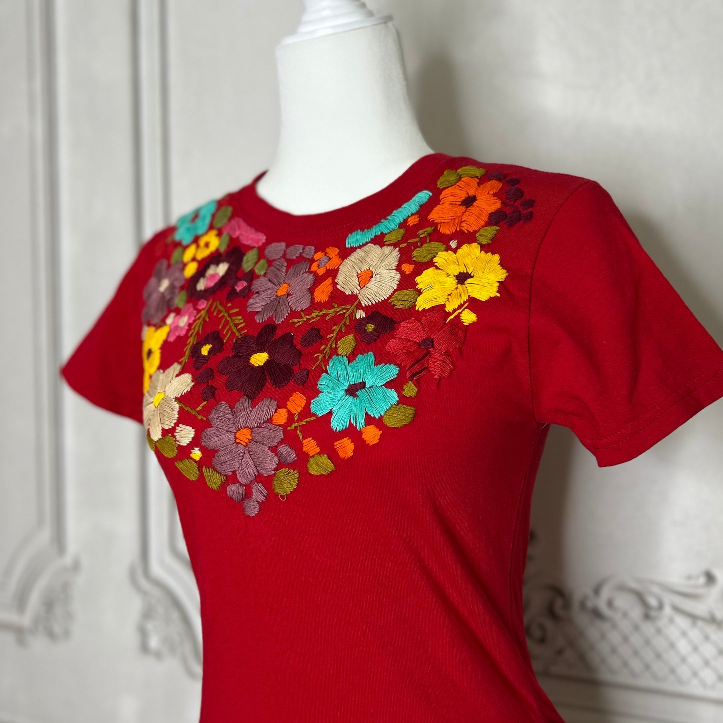 Mexican Embroidered T-Shirt - Rosie Mexican Embroidered T-Shirt - Rosie