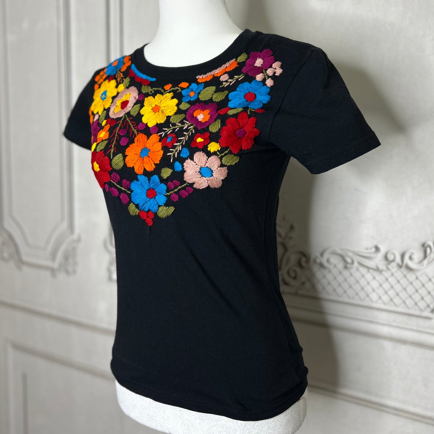 Mexican Embroidered T-Shirt - Rosie Mexican Embroidered T-Shirt - Rosie