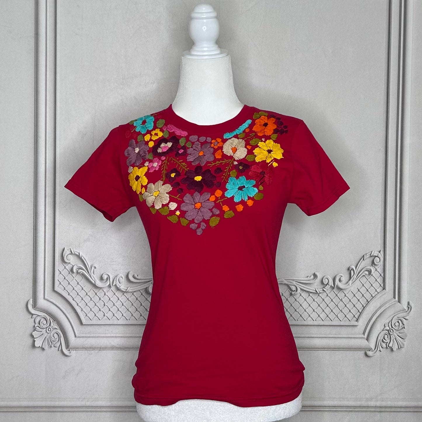 Mexican Embroidered T-Shirt - Rosie Mexican Embroidered T-Shirt - Rosie