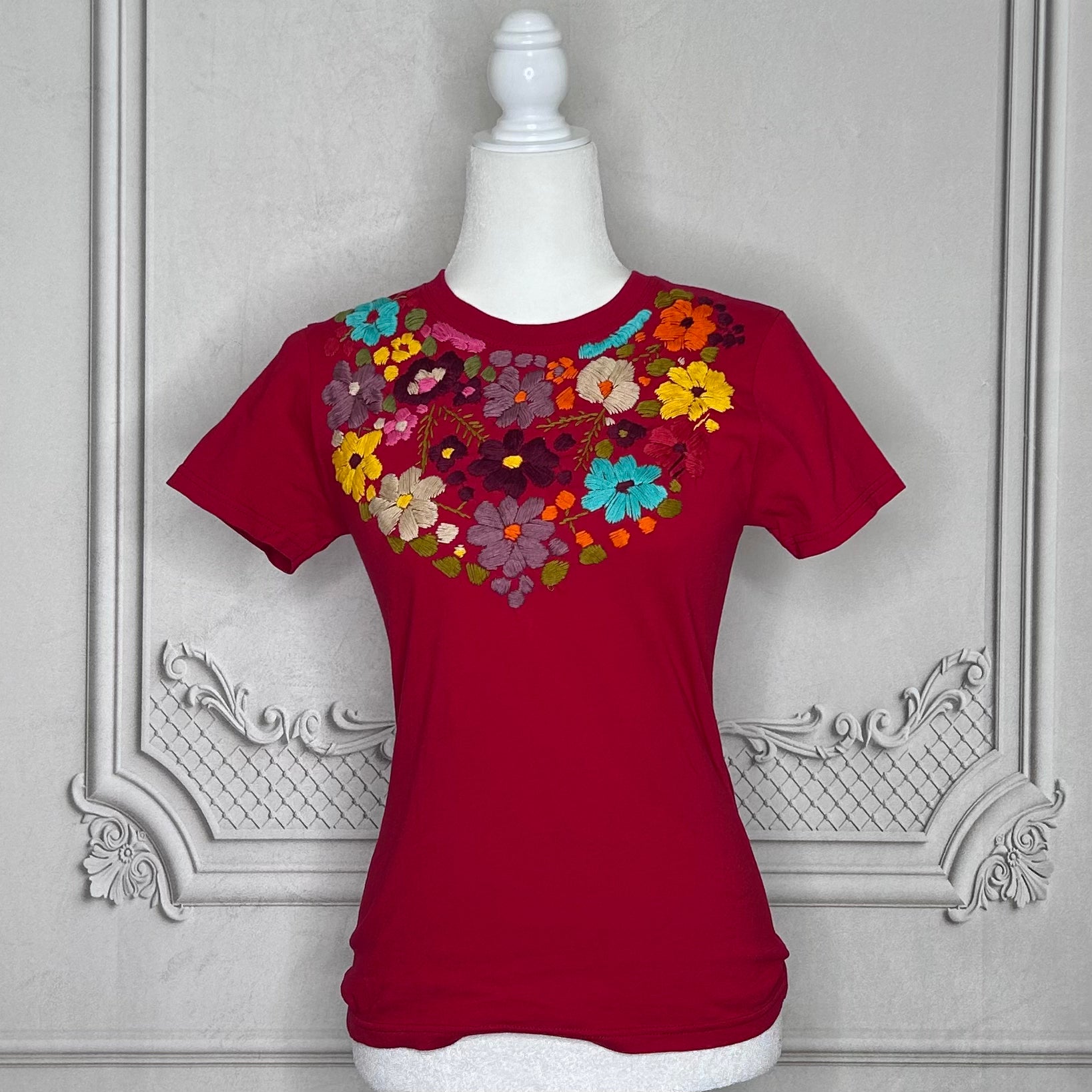 Mexican Embroidered T-Shirt - Rosie Mexican Embroidered T-Shirt - Rosie
