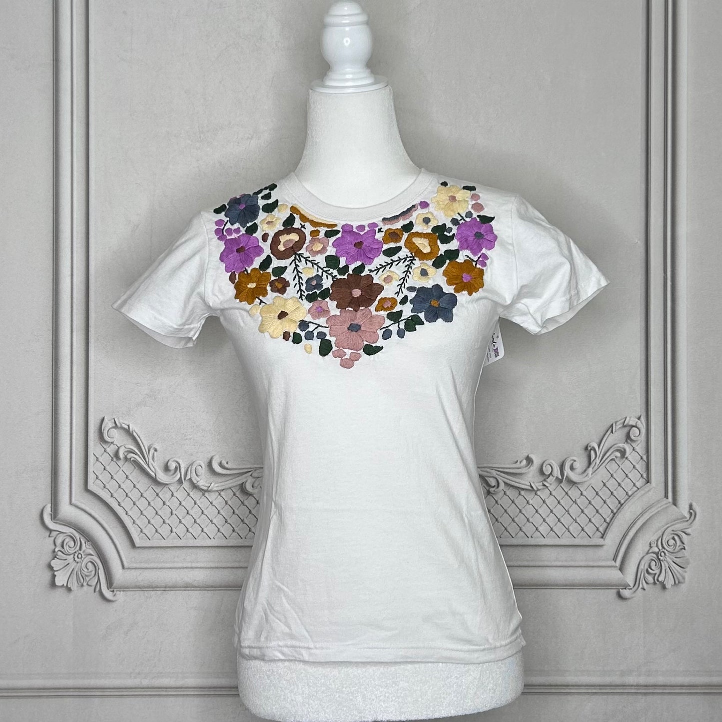 Mexican Embroidered T-Shirt - Rosie Mexican Embroidered T-Shirt - Rosie