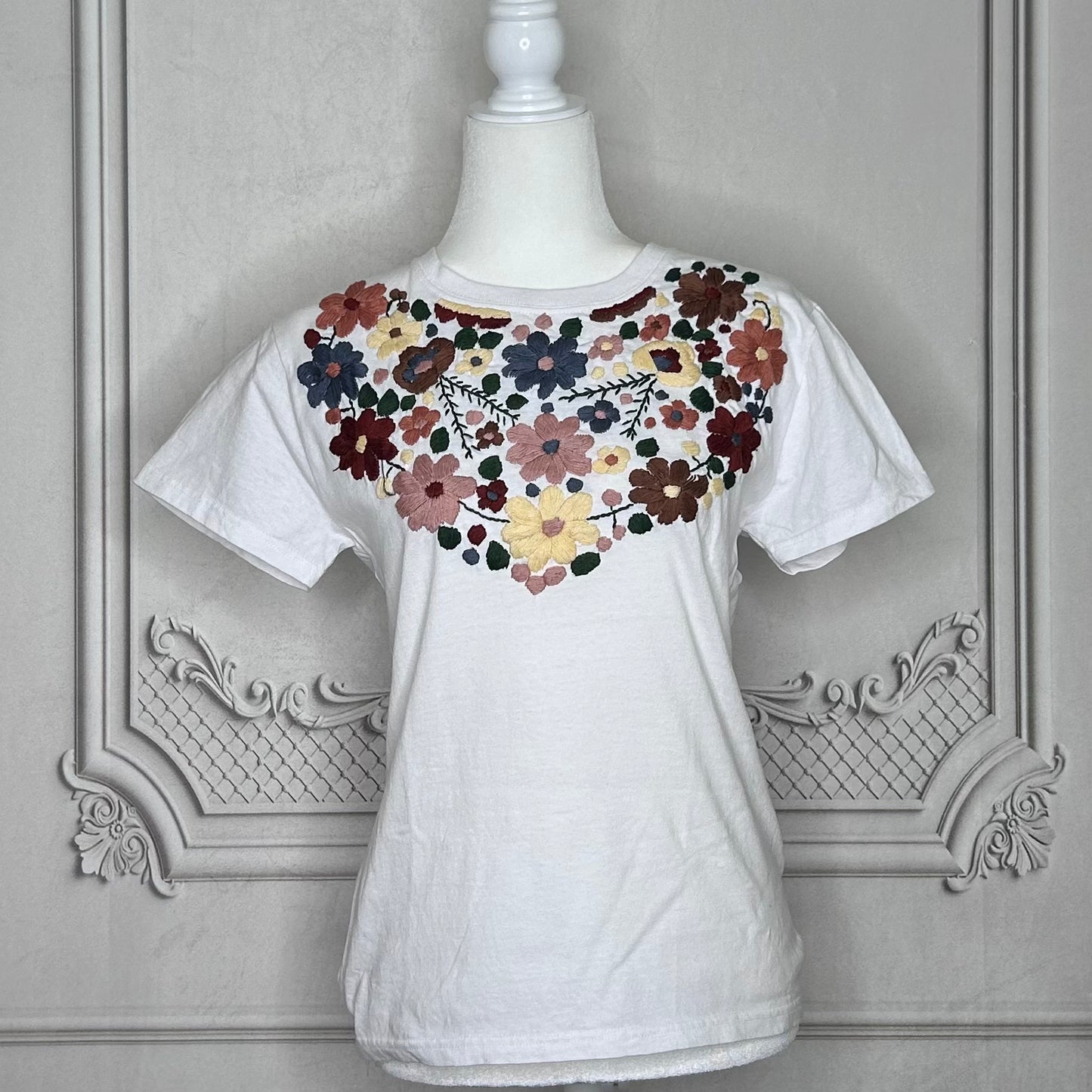Mexican Embroidered T-Shirt - Rosie Mexican Embroidered T-Shirt - Rosie