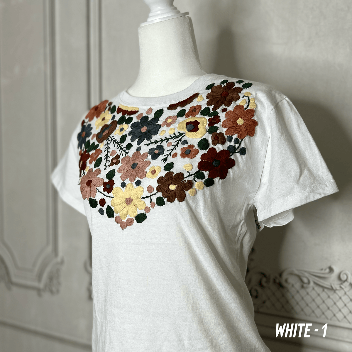 Mexican Embroidered T-Shirt - Rosie Mexican Embroidered T-Shirt - Rosie