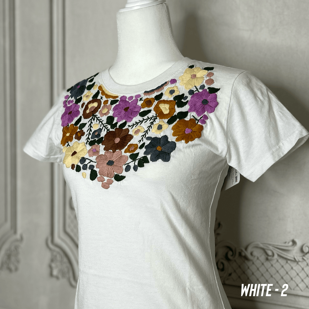 Mexican Embroidered T-Shirt - Rosie Mexican Embroidered T-Shirt - Rosie