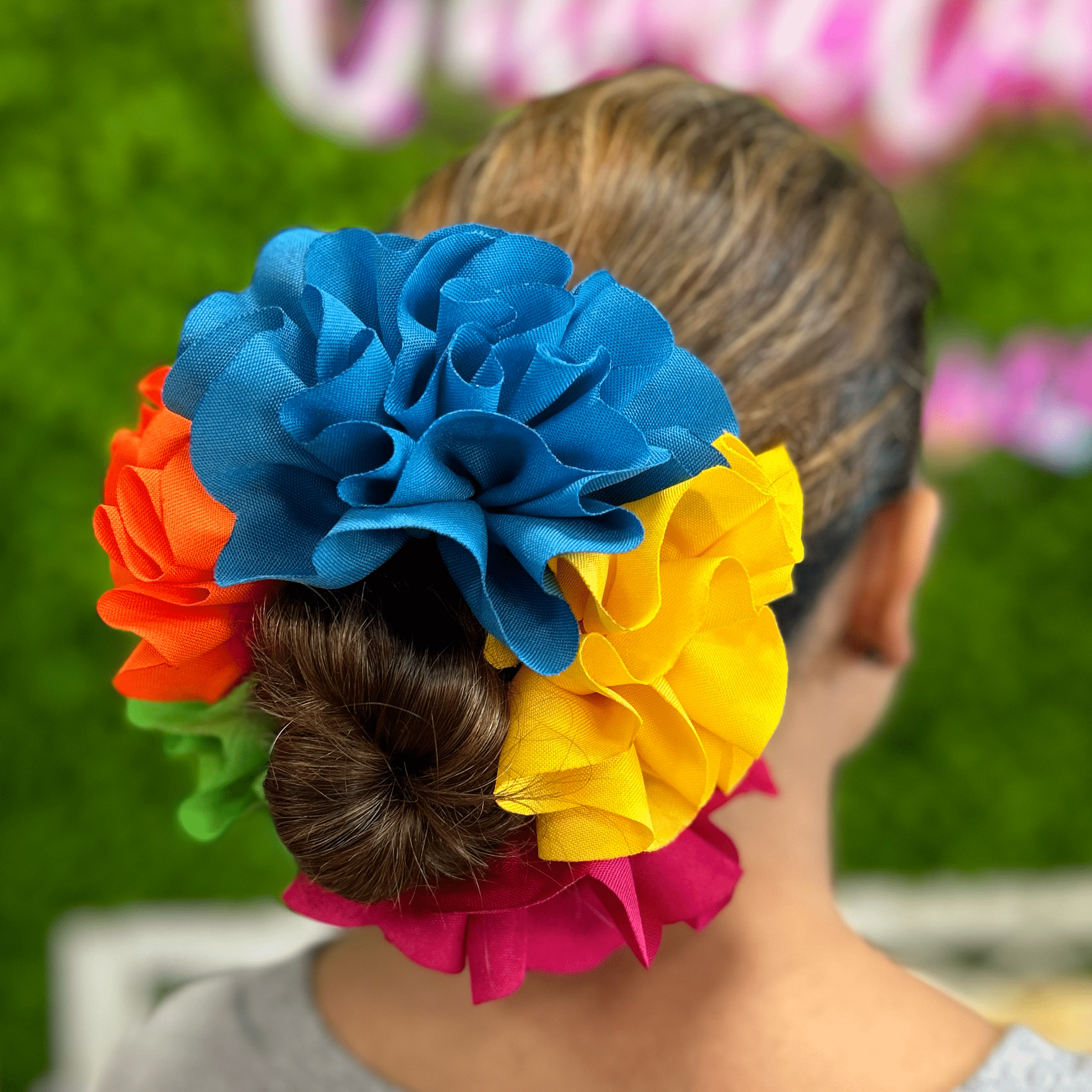 Mexican Floral Bun