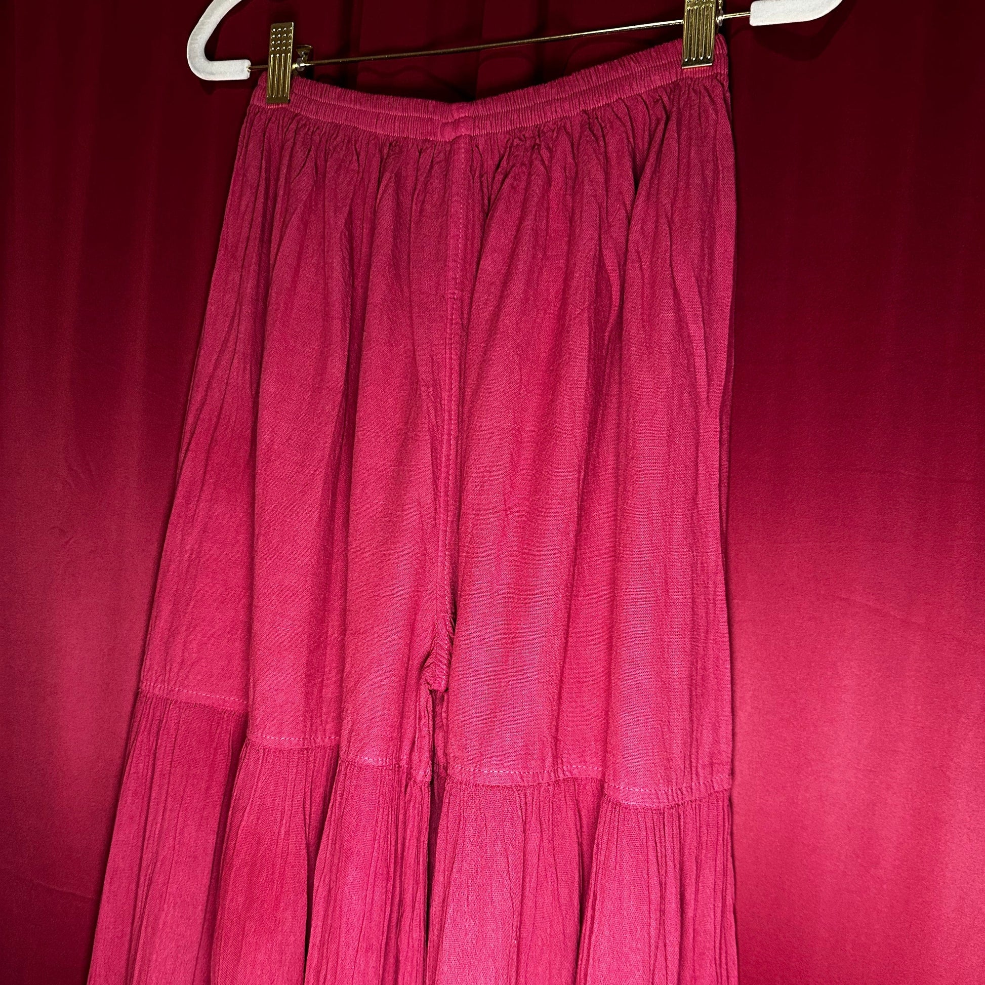 Mexican Gauze Tiered Selena Palazo Pants Mexican Gauze Tiered Selena Palazo Pants