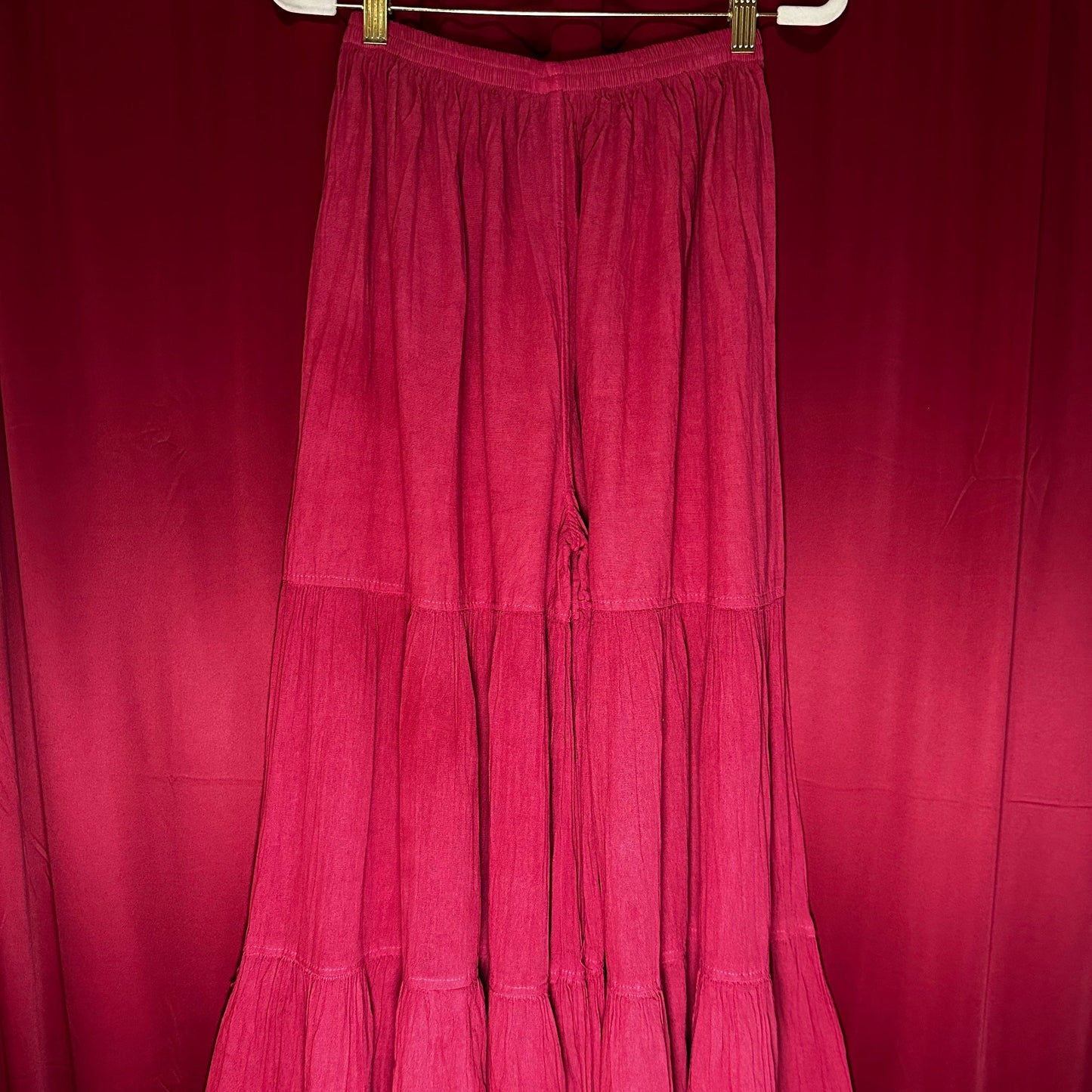 Mexican Gauze Tiered Selena Palazo Pants Mexican Gauze Tiered Selena Palazo Pants