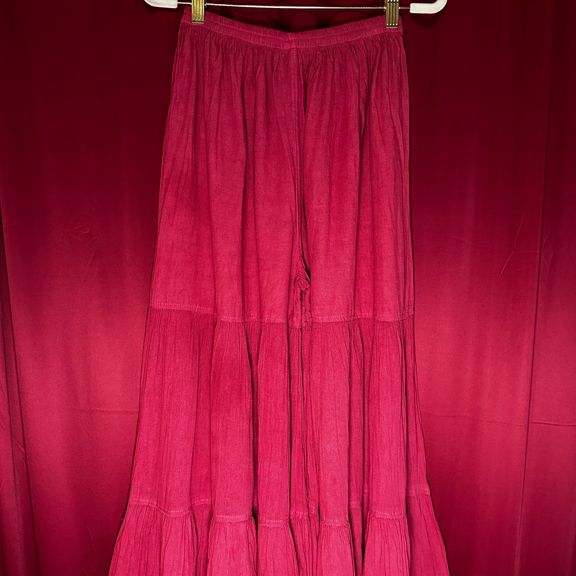 Mexican Gauze Tiered Selena Palazo Pants Mexican Gauze Tiered Selena Palazo Pants