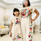 Mexican Girl Dress Otomi - Hummingbird Mexican Girl Dress Otomi - Hummingbird