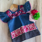 Mexican Girl San Antonino Denim Dress
