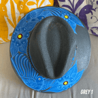 Mexican Hand Painted  Sun Hat - Daisy Mexican Hand Painted  Sun Hat - Daisy