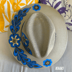 Mexican Hand Painted  Sun Hat - Daisy Mexican Hand Painted  Sun Hat - Daisy
