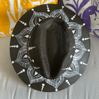 Mexican Hand Painted  Sun Hat - Gypsy Mexican Hand Painted  Sun Hat - Gypsy