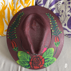 Mexican Hand Painted  Sun Hat Mexican Hand Painted  Sun Hat