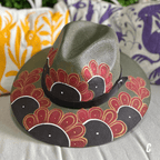Mexican Hand Painted  Sun Hat Mexican Hand Painted  Sun Hat