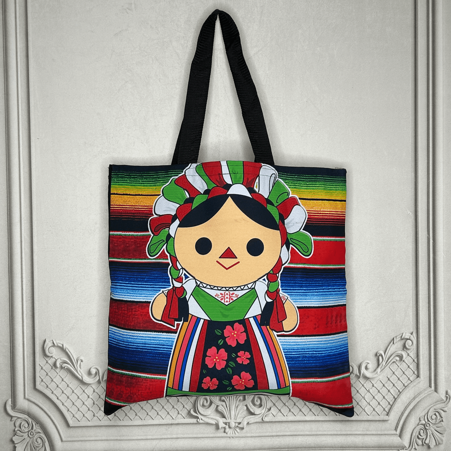 Mexican Lele Doll Tote - Sarape Large