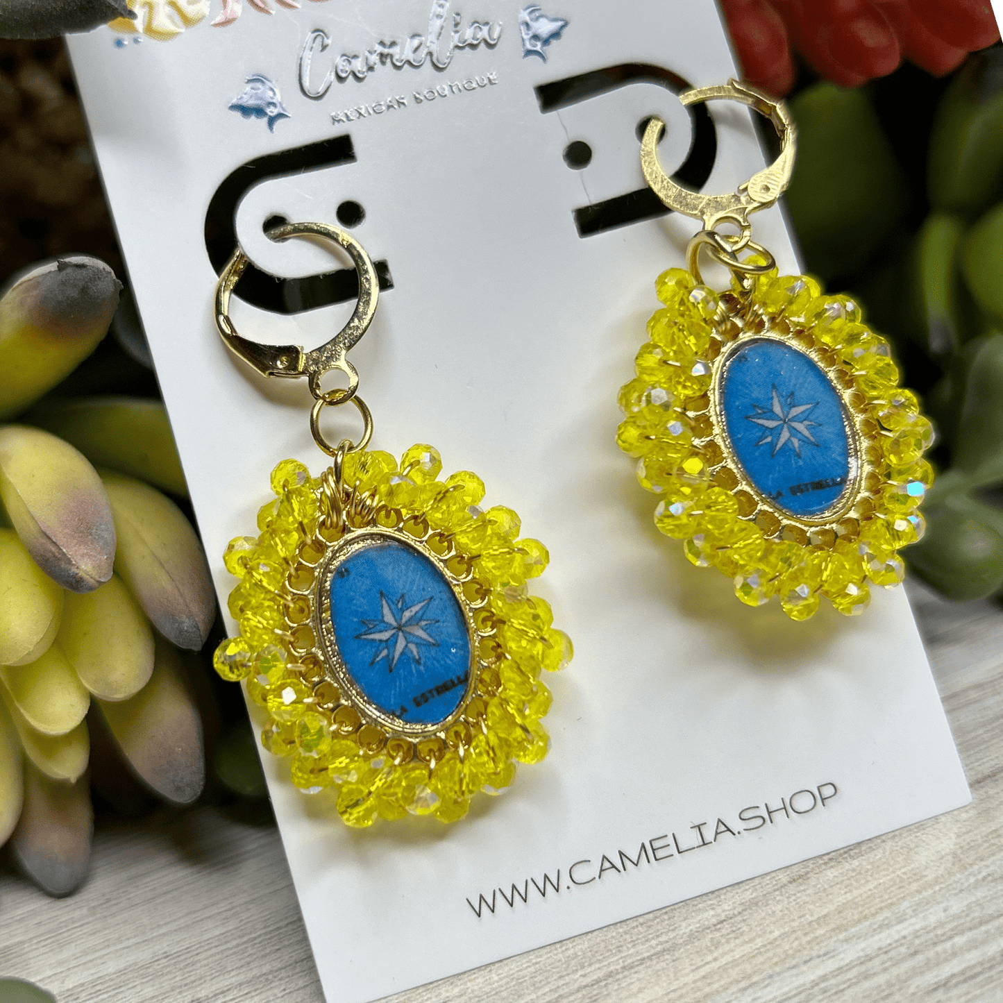 Mexican Loteria Earrings - La Estrella