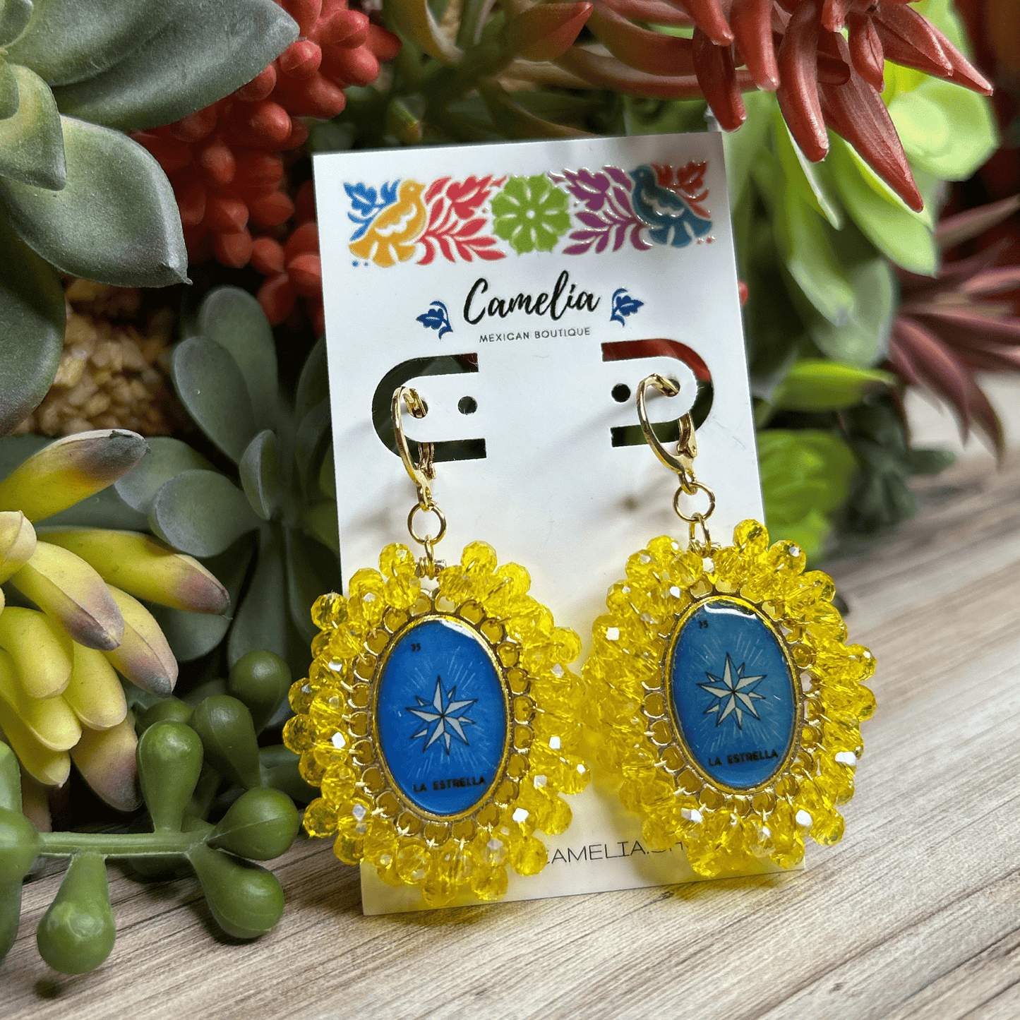 Mexican Loteria Earrings - La Estrella LG