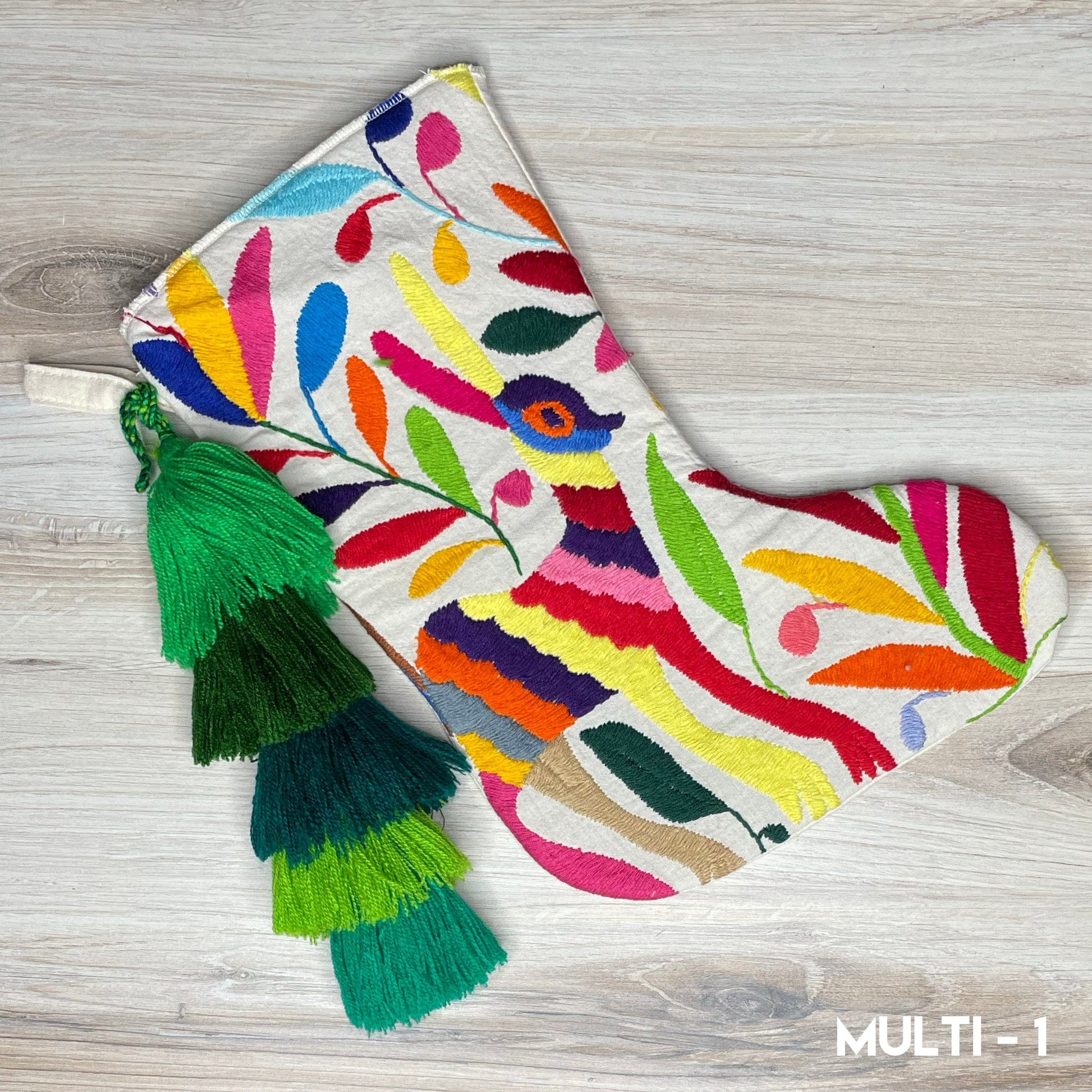 Mexican Otomi Christmas Stocking