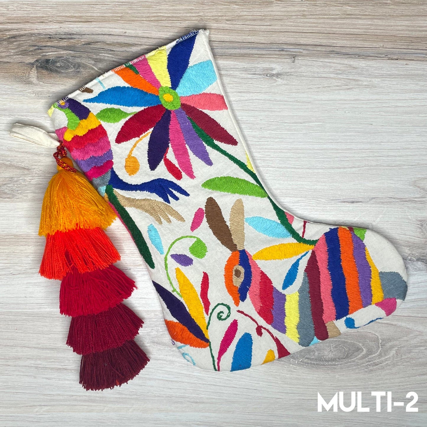 Mexican Otomi Christmas Stocking