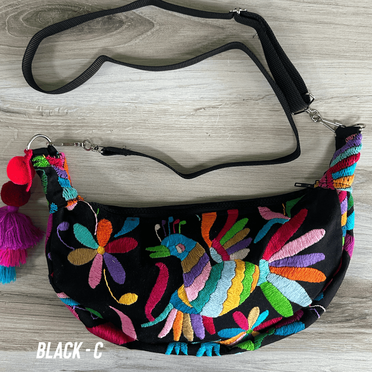 Mexican Otomi Hobo Crossbody – Camelia Mexican Boutique