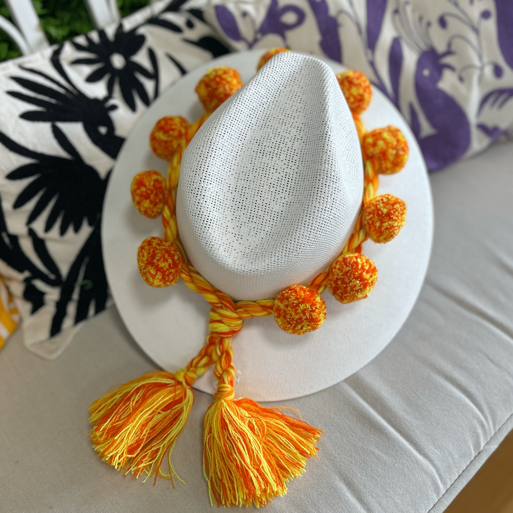 Mexican Pom Pom Hat Band Mexican Pom Pom Hat Band