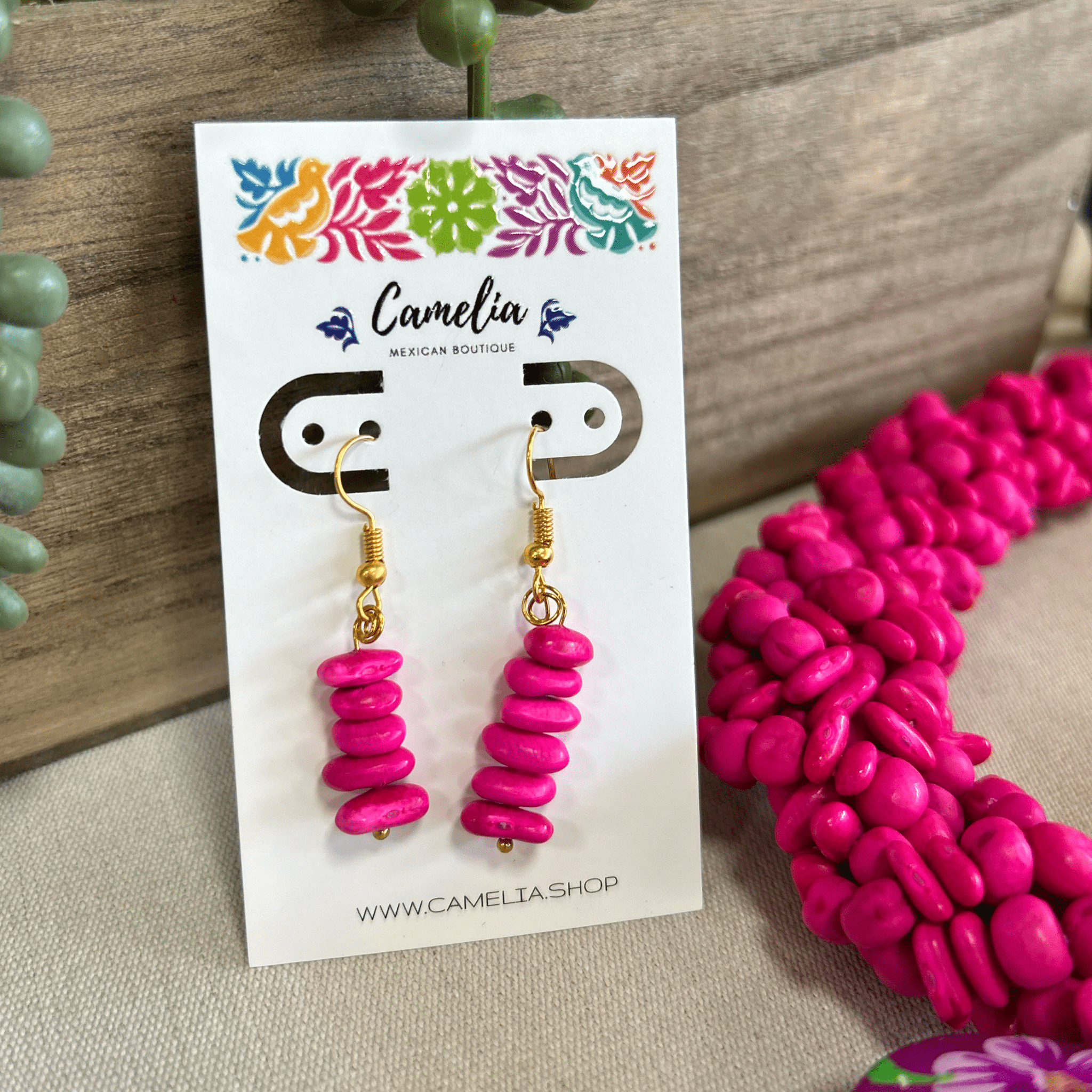 Mexican Seed Braided Necklace Heart set