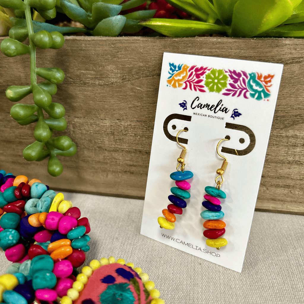 Mexican Seed Necklace San Antonino Heart