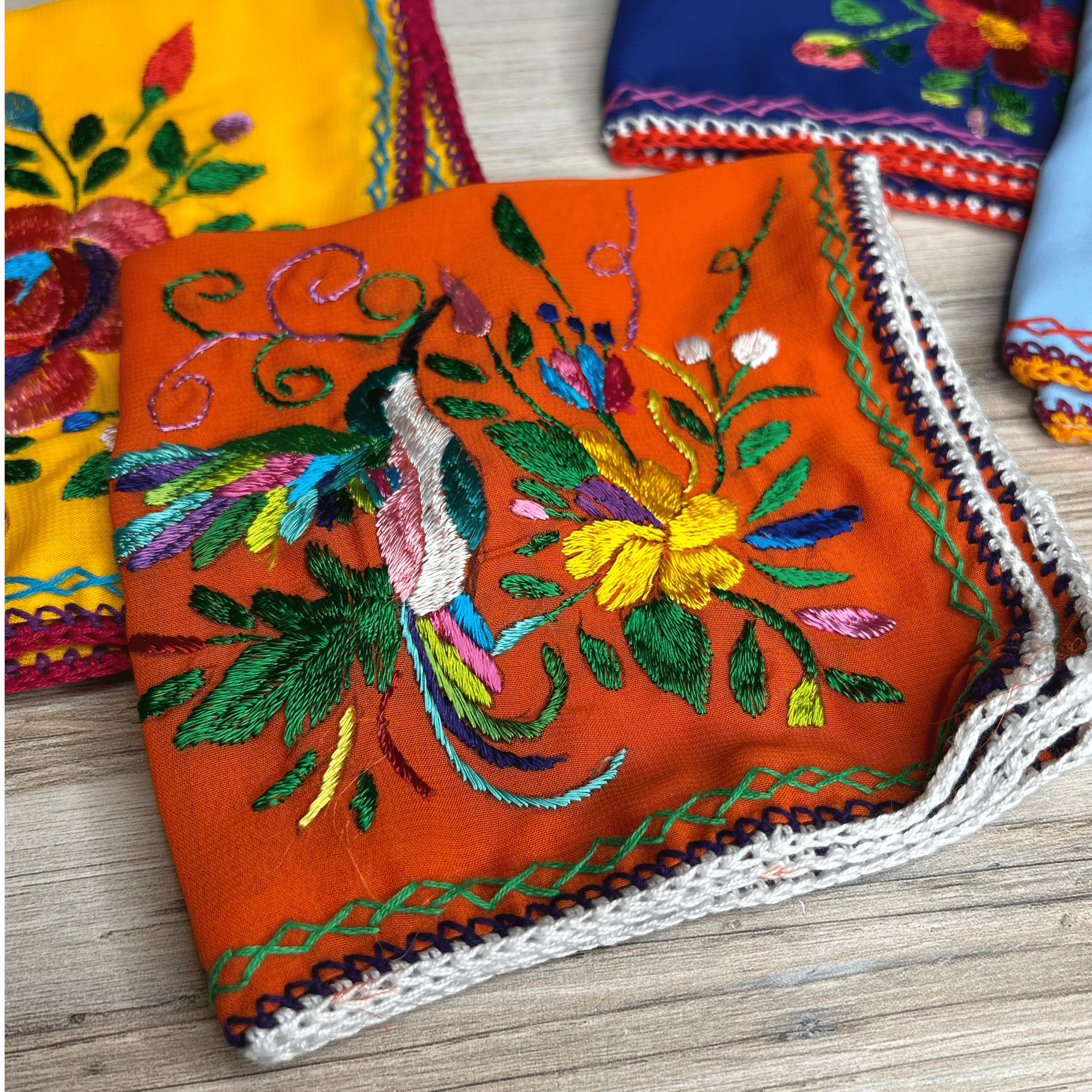 Mexican Silk Embroidered Wristlet Bracelet Mexican Silk Embroidered Wristlet Bracelet