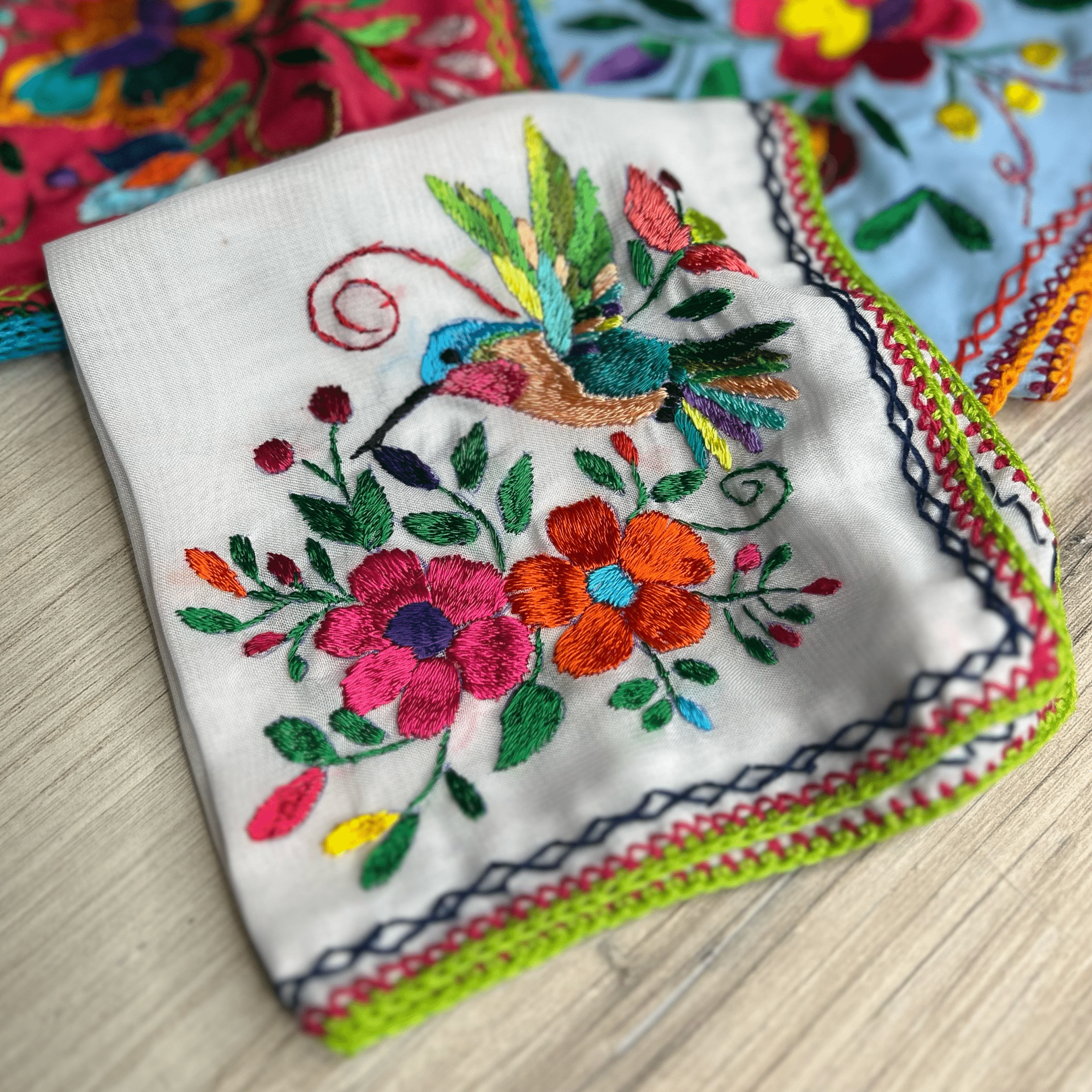 Mexican Silk Embroidered Wristlet Bracelet Mexican Silk Embroidered Wristlet Bracelet