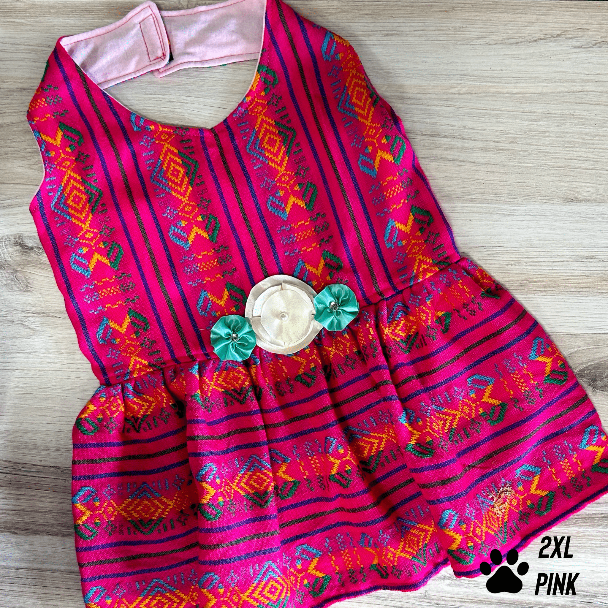 Mexican Style Dog Dress - Cambaya Halter