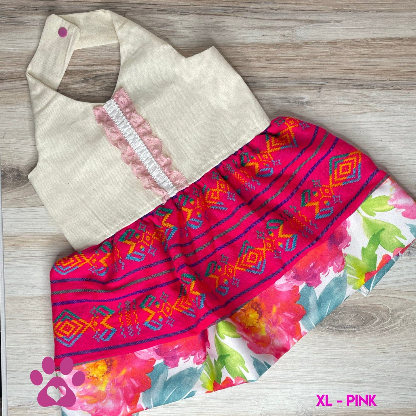 Mexican Style Dog Dress - Halter