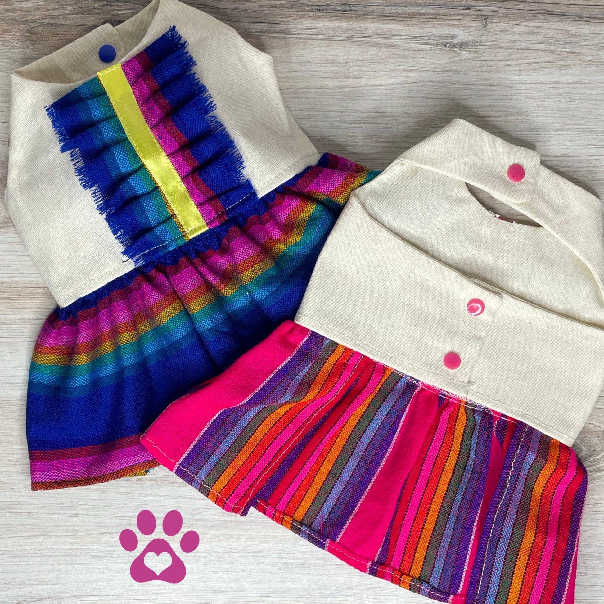 Mexican Style Dog Dress - Halter