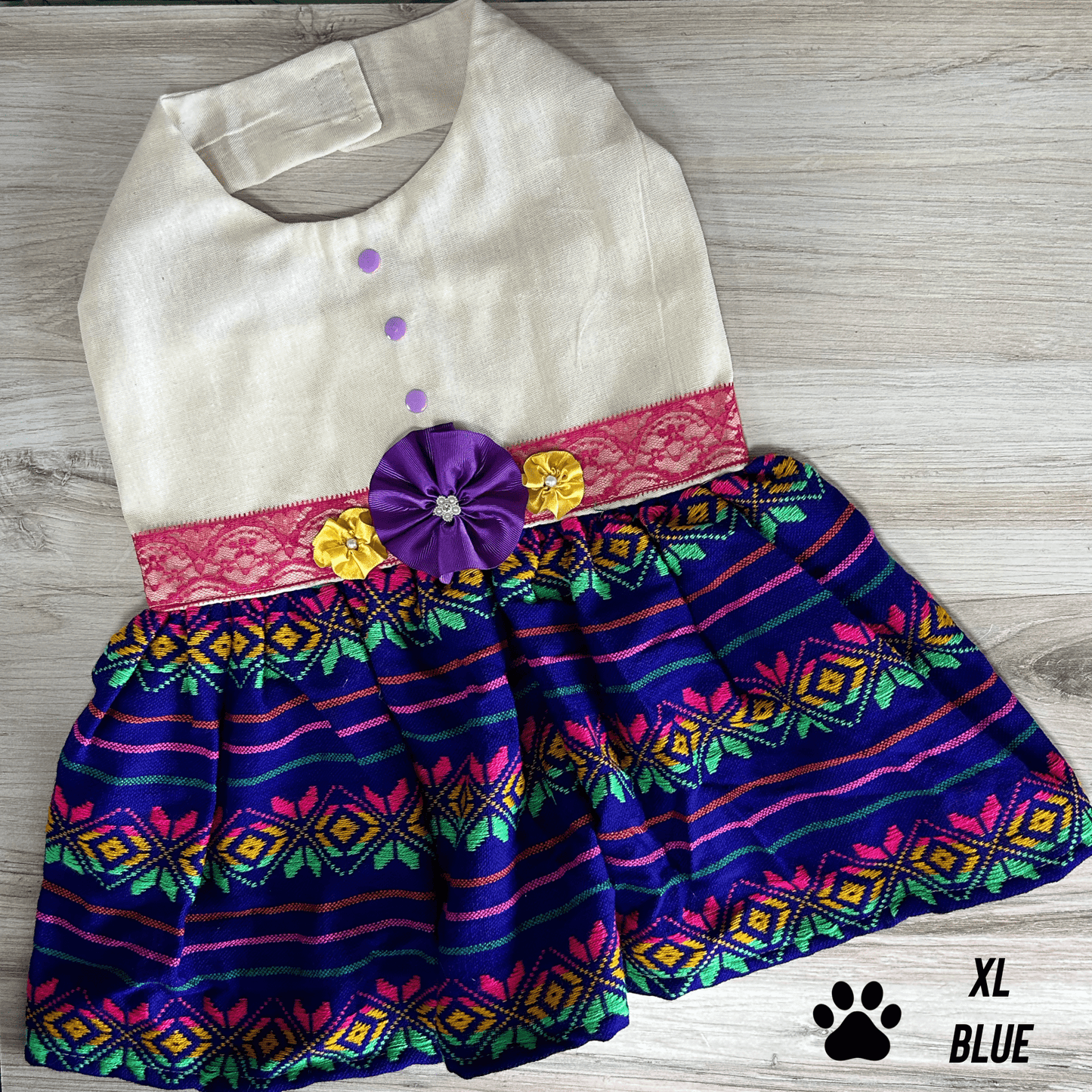 Mexican Style Dog Dress - Halter