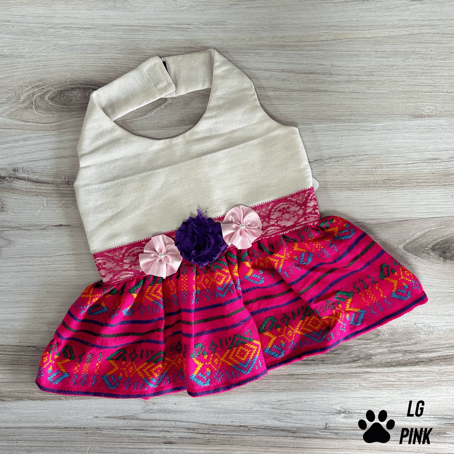 Mexican Style Dog Dress - Halter