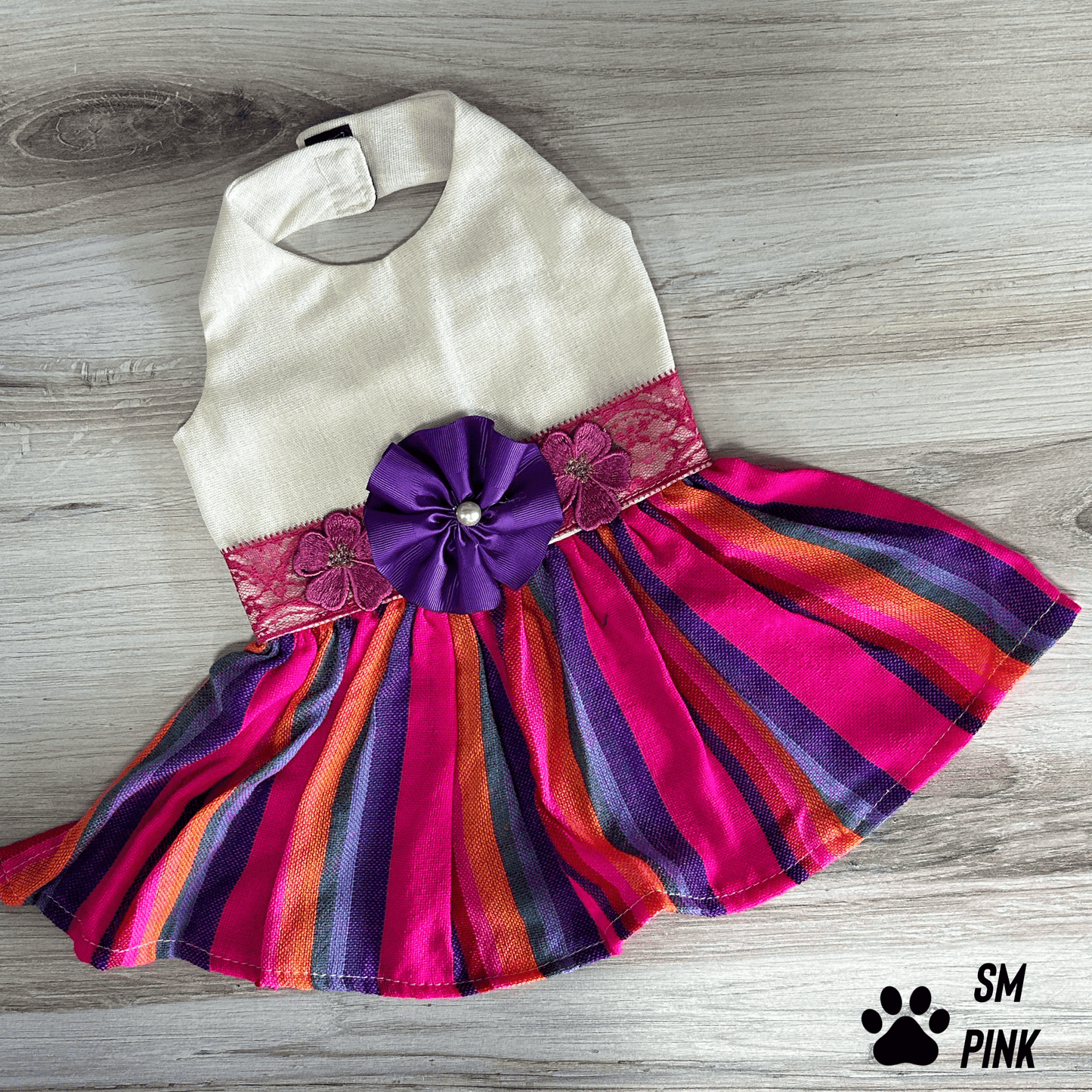 Mexican Style Dog Dress - Halter