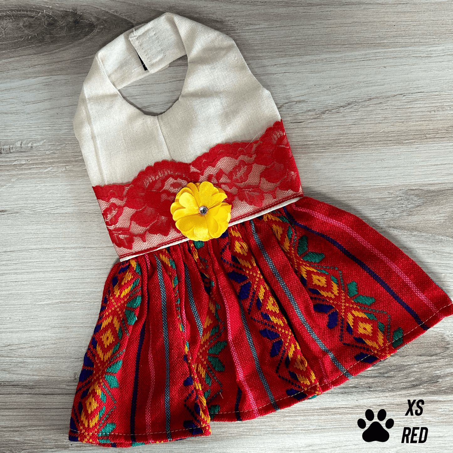 Mexican Style Dog Dress - Halter