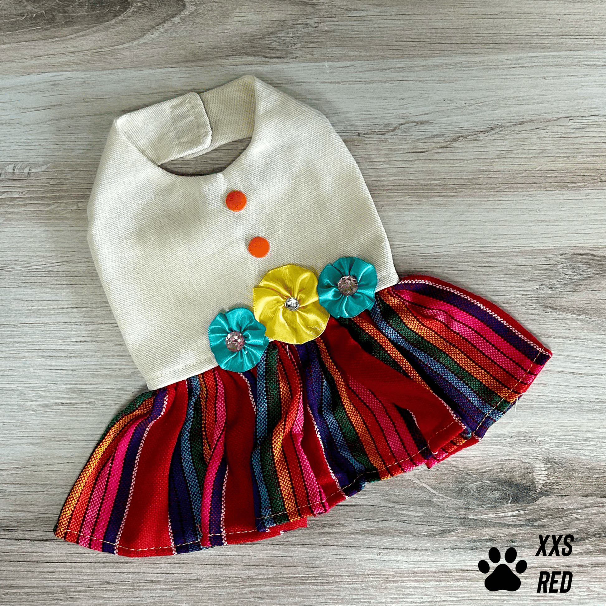 Mexican Style Dog Dress - Halter