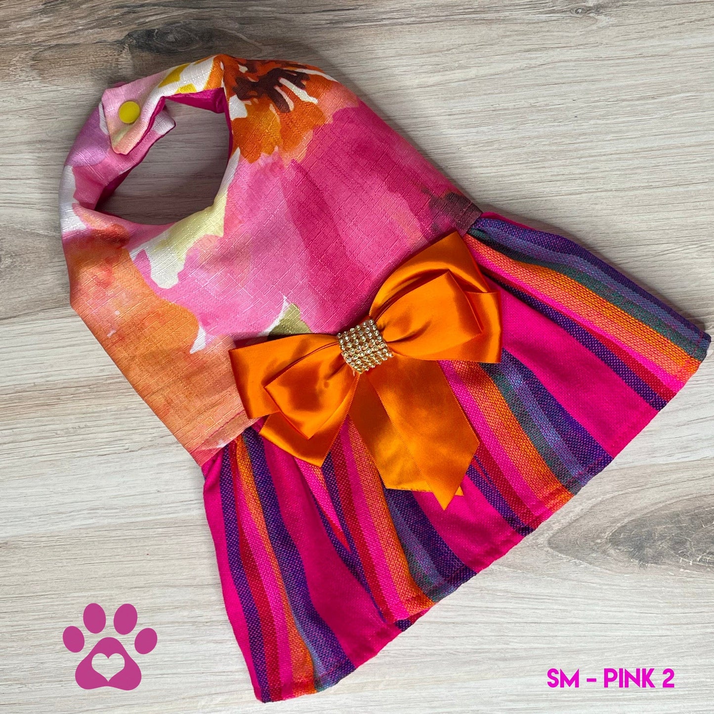 Mexican Style Dog Dress - Halter Roses