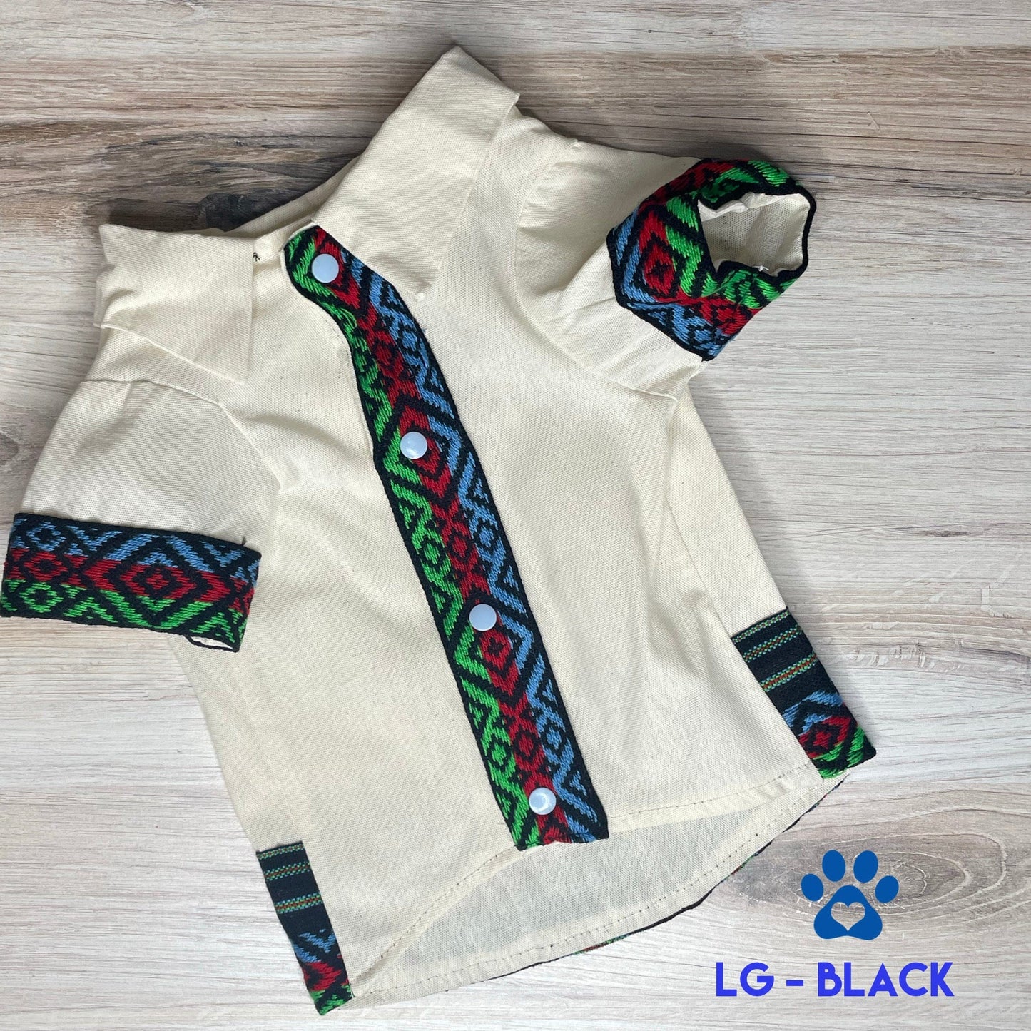 Mexican Style Dog Guayabera Shirt - Cambaya