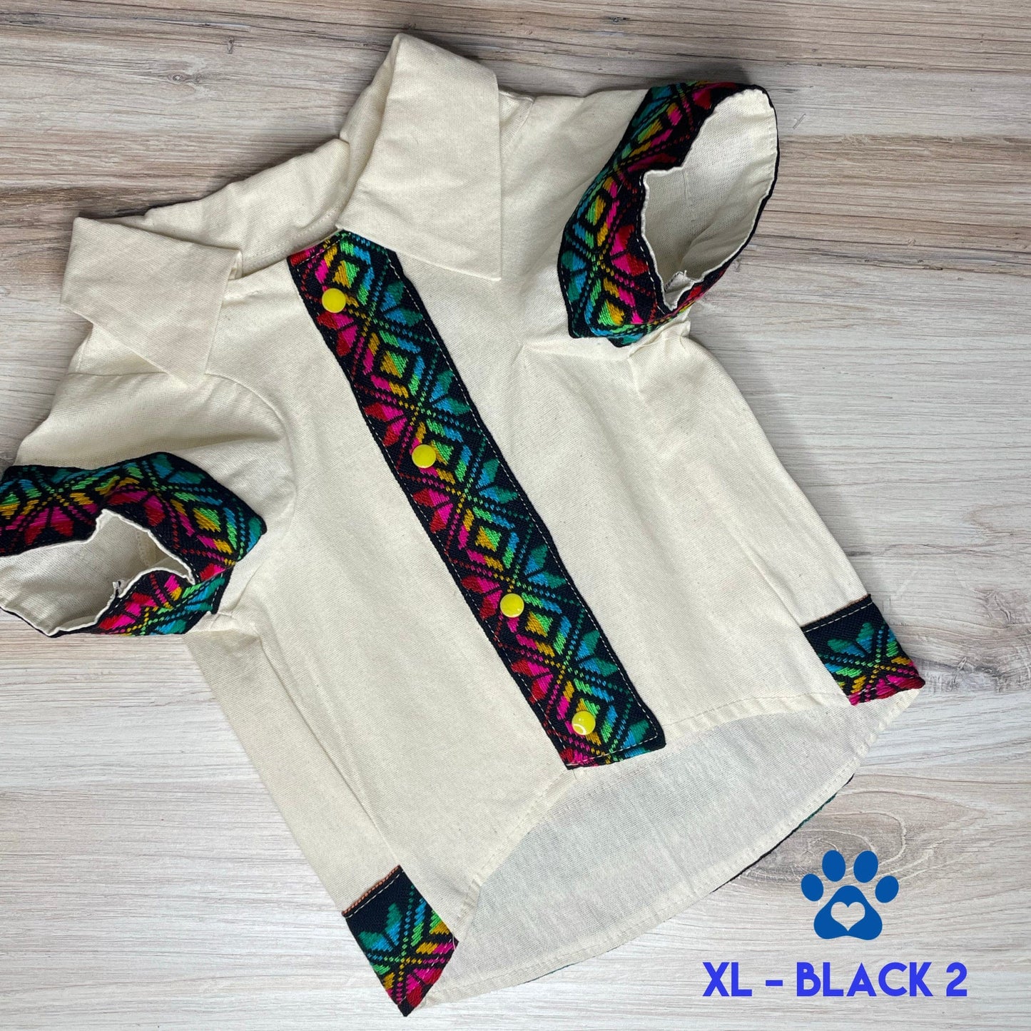 Mexican Style Dog Guayabera Shirt - Cambaya