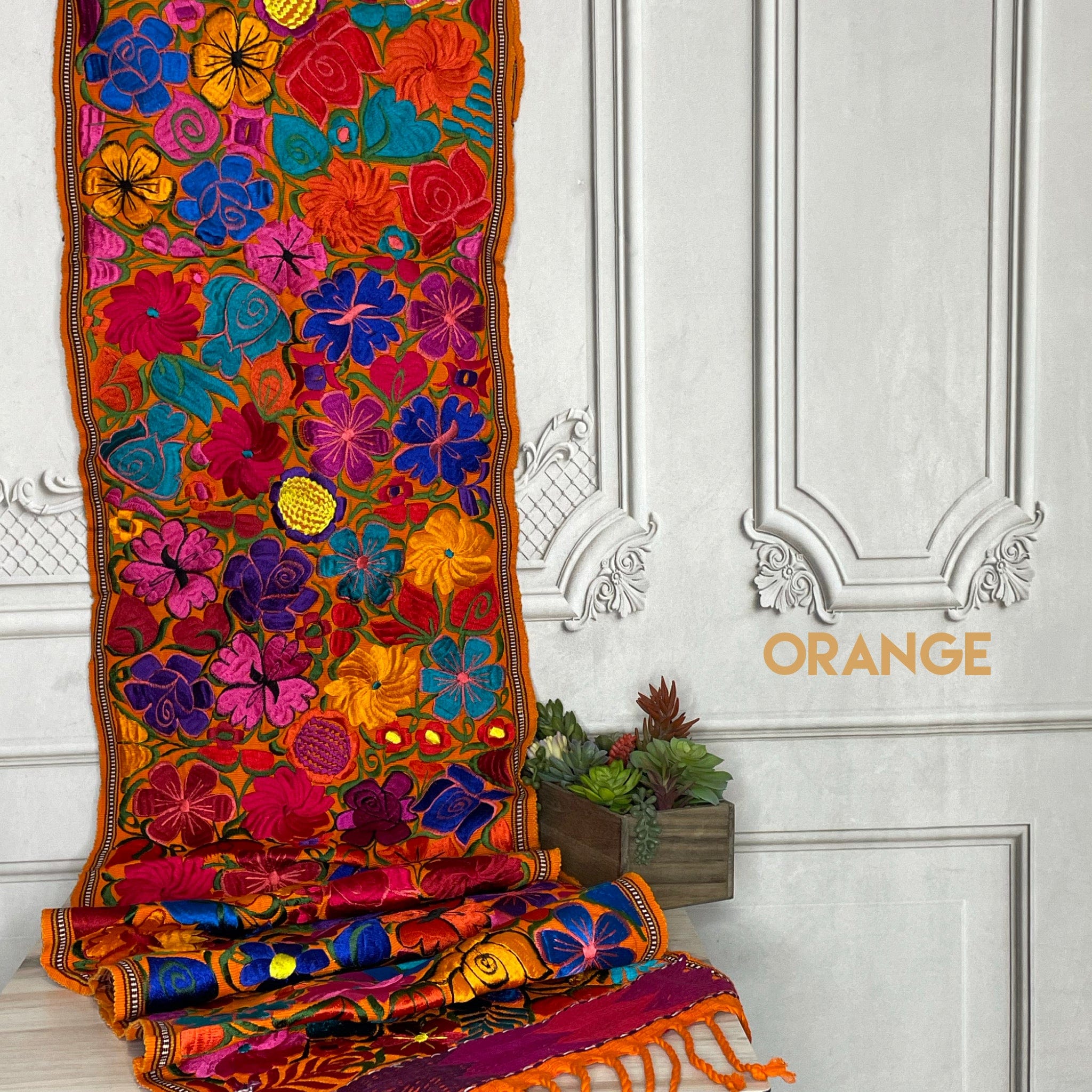 Mexican Table Runner - Zinia – Camelia Mexican Boutique