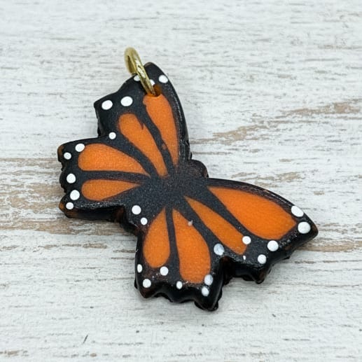 Monarch Butterfly Charm Monarch Butterfly Charm | Handmade in Mexico | Camelia
